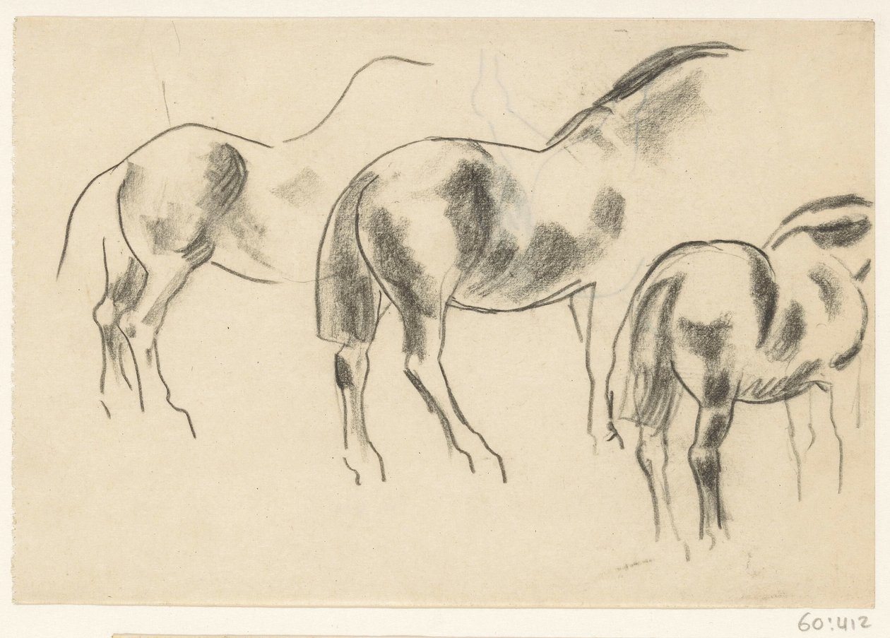 Três cavalos de Leo Gestel