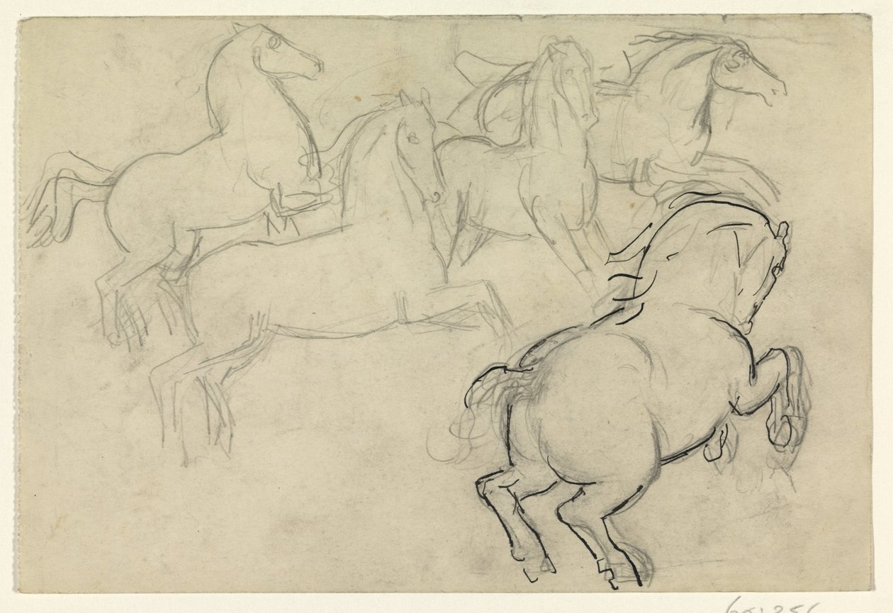 Cavalos galopando de Leo Gestel
