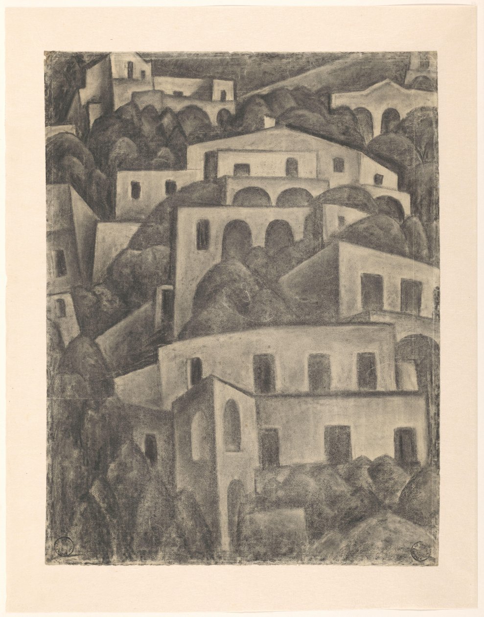 Vista de Positano de Leo Gestel
