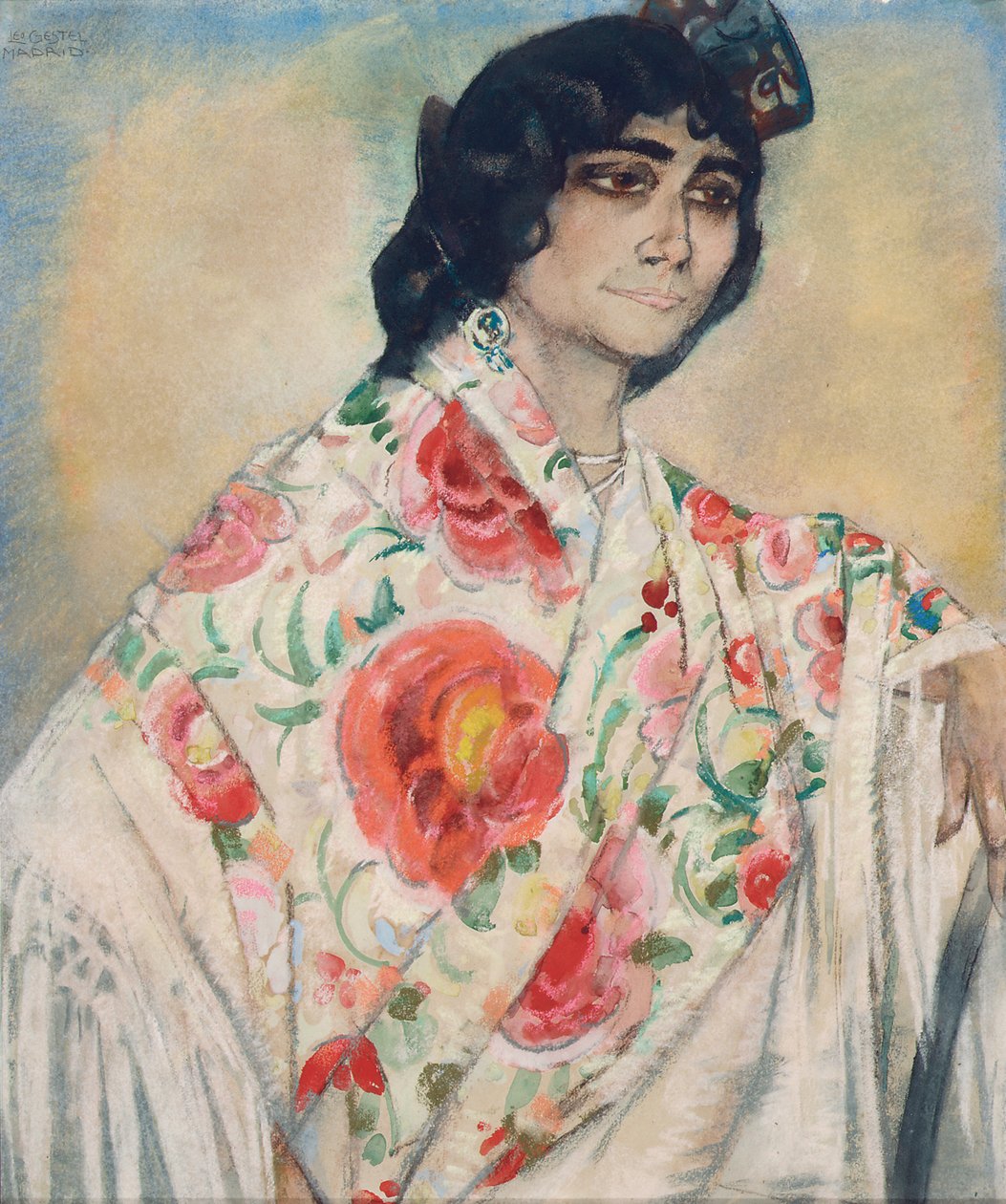 Gitana, c. 1914 (pastel e aquarela sobre papel) de Leo Gestel