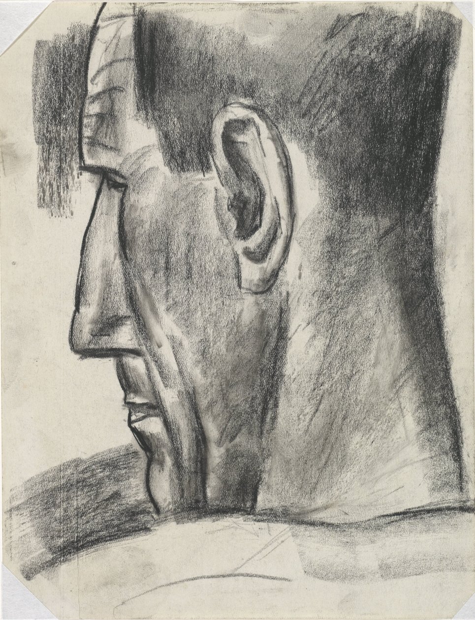 Cabeça do homem vista por trás em perfil
Sem título de Leo Gestel