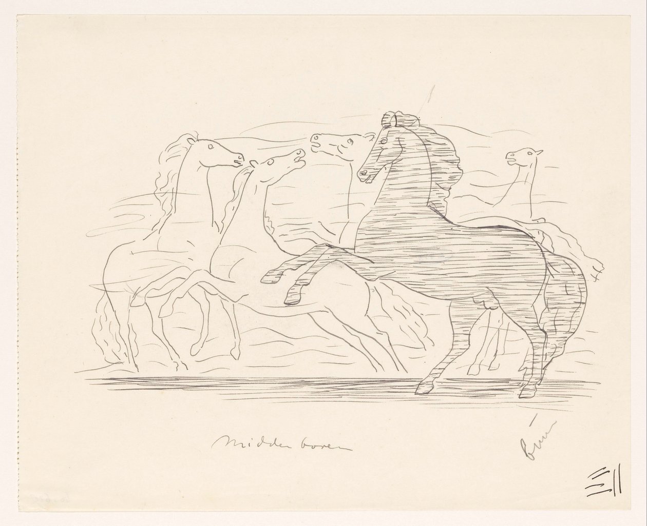 Manada de cavalos de Leo Gestel