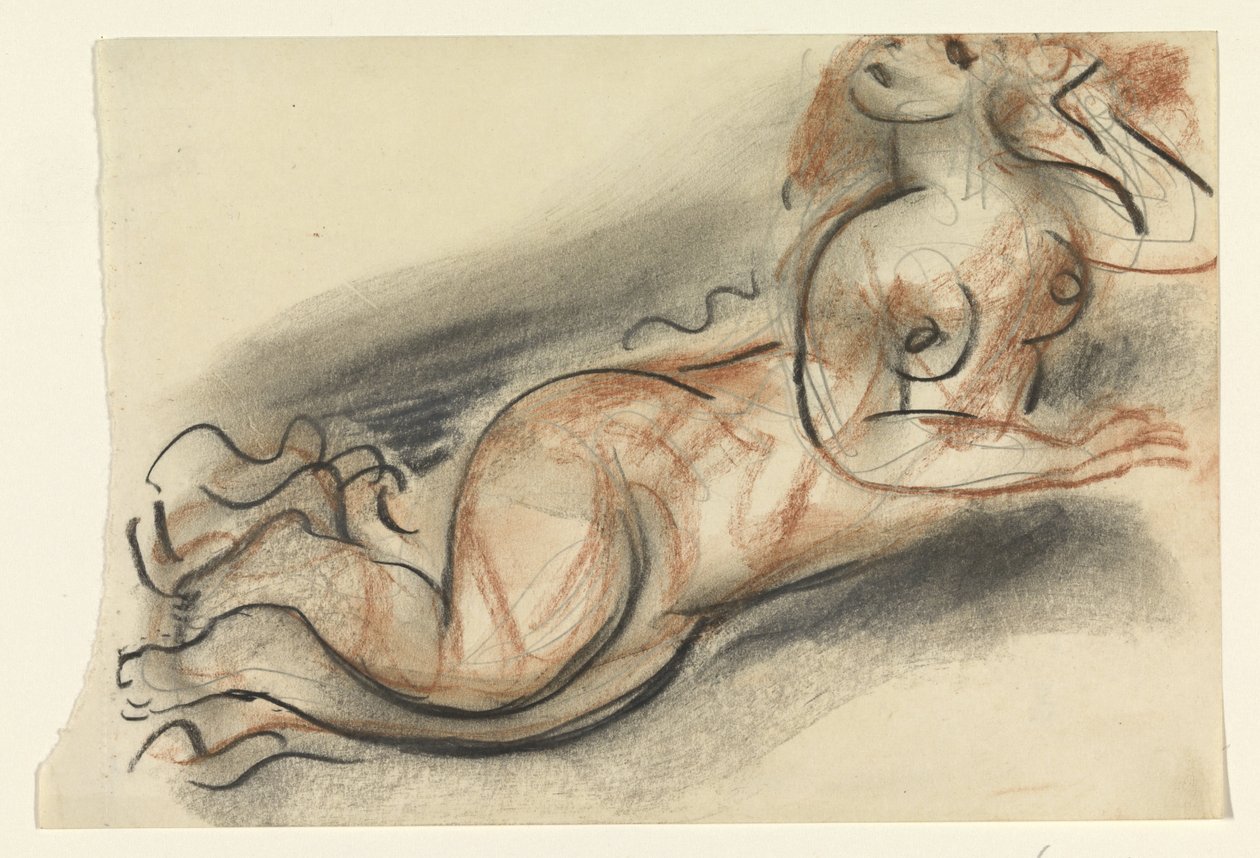 Mulher nua reclinada de Leo Gestel