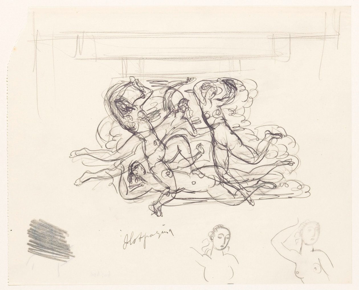 Mulheres nuas nadando de Leo Gestel
