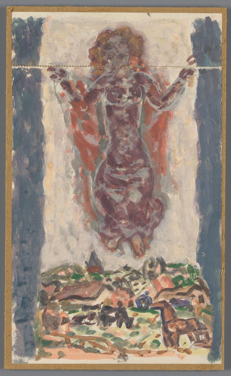 Desenho para encadernação por: Karl Baarslag, S.O.S., [1936-1937] de Leo Gestel