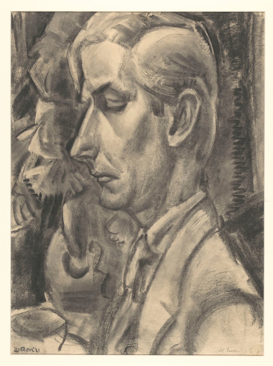 Retrato de Dé Essers, entalhador e desenhista de Leo Gestel