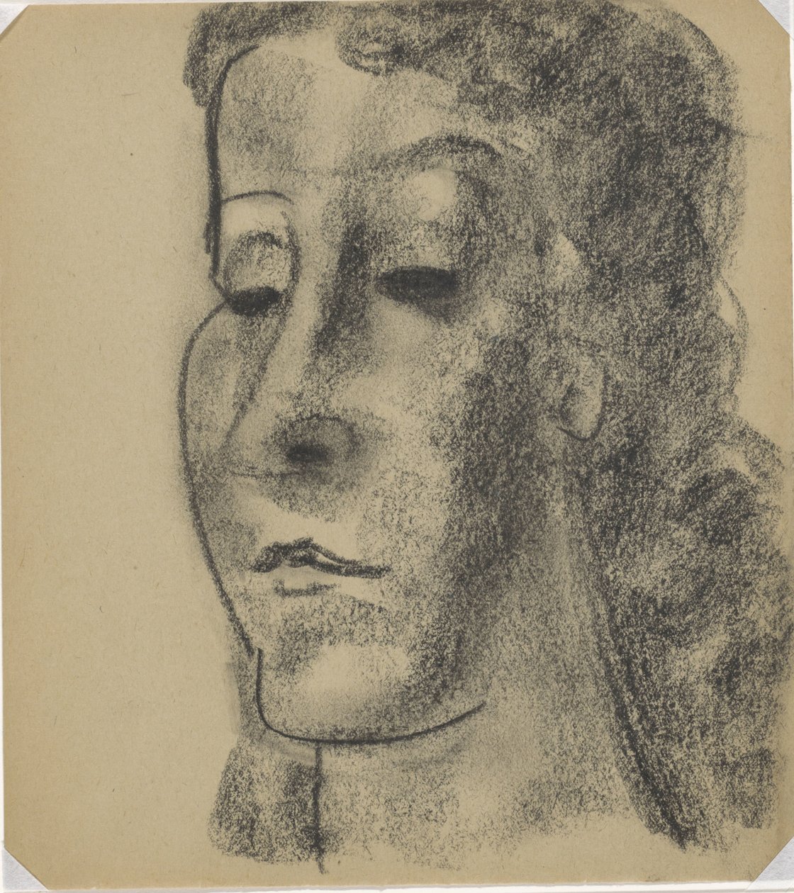 Retrato de uma mulher três quartos à esquerda de Leo Gestel