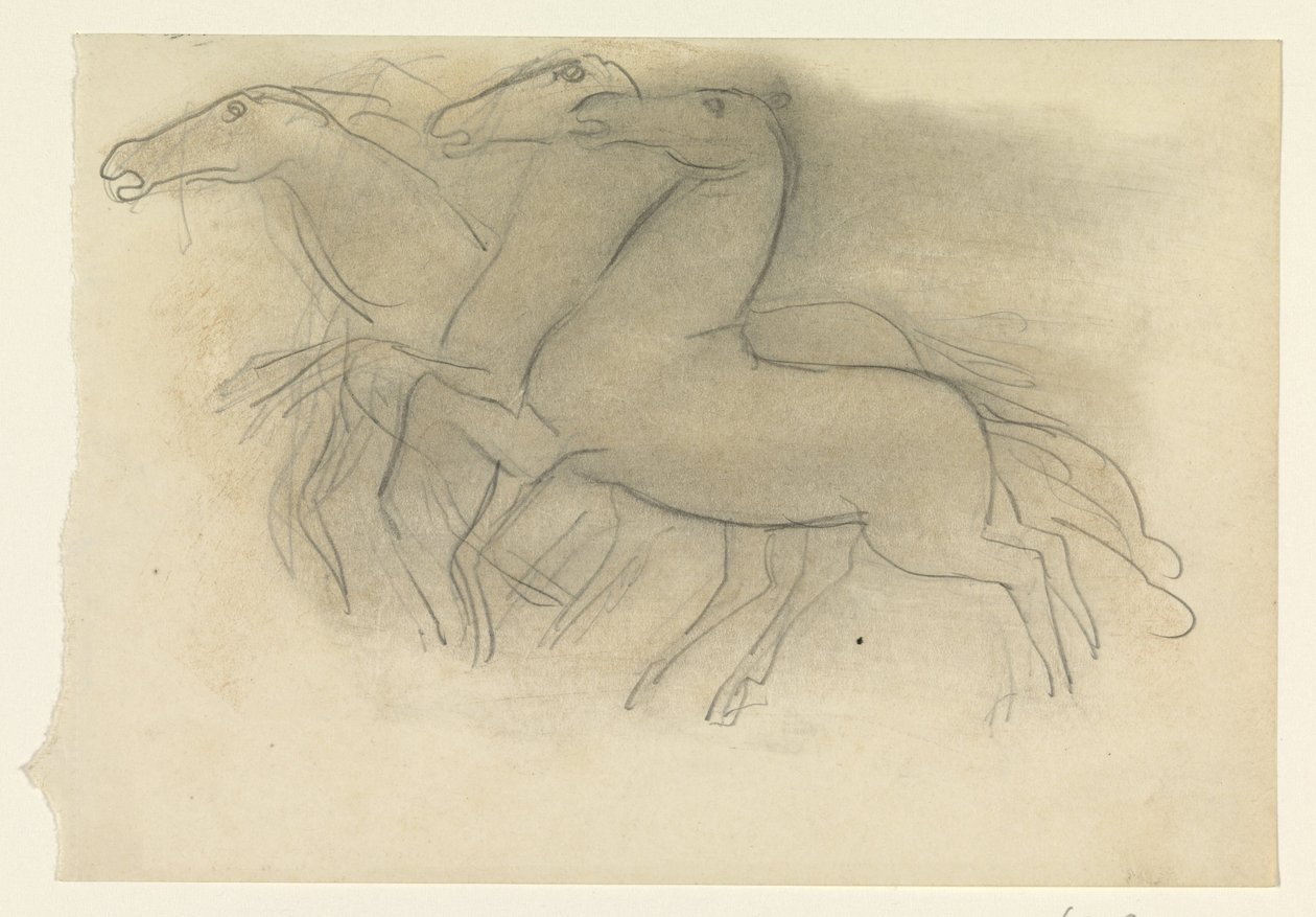Cavalos correndo de Leo Gestel