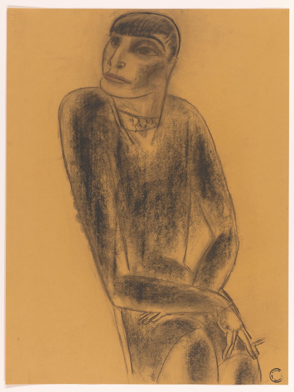 mulher fumante de Leo Gestel