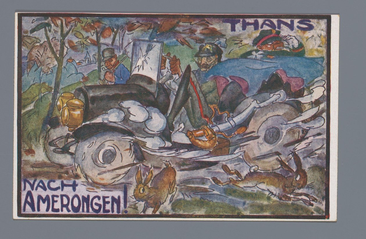 Thans, Nach Amerongen! (título sobre o objecto) de Leo Gestel