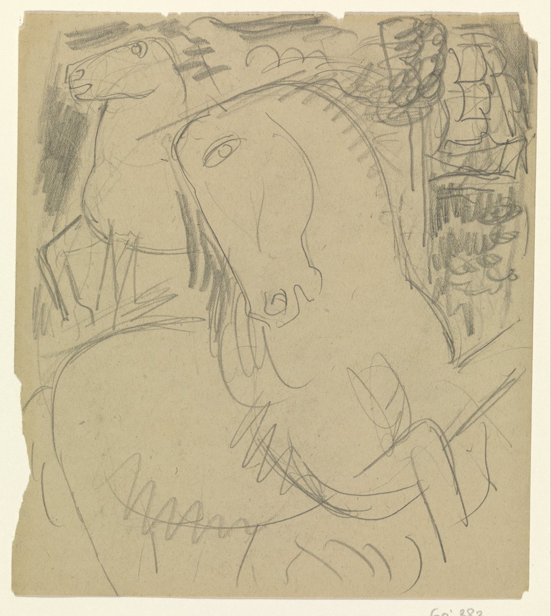 Dois cavalos de Leo Gestel