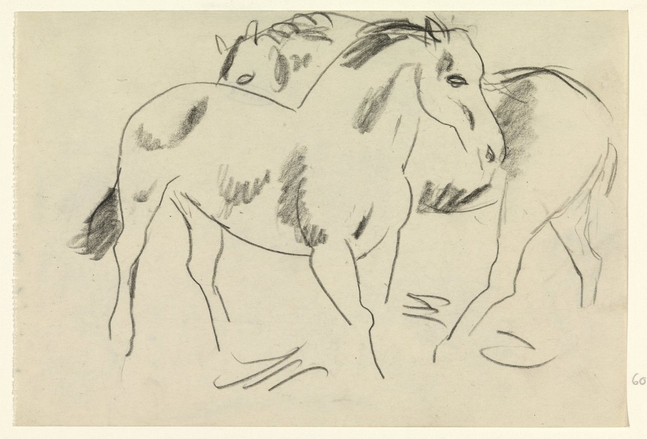 Dois cavalos de Leo Gestel