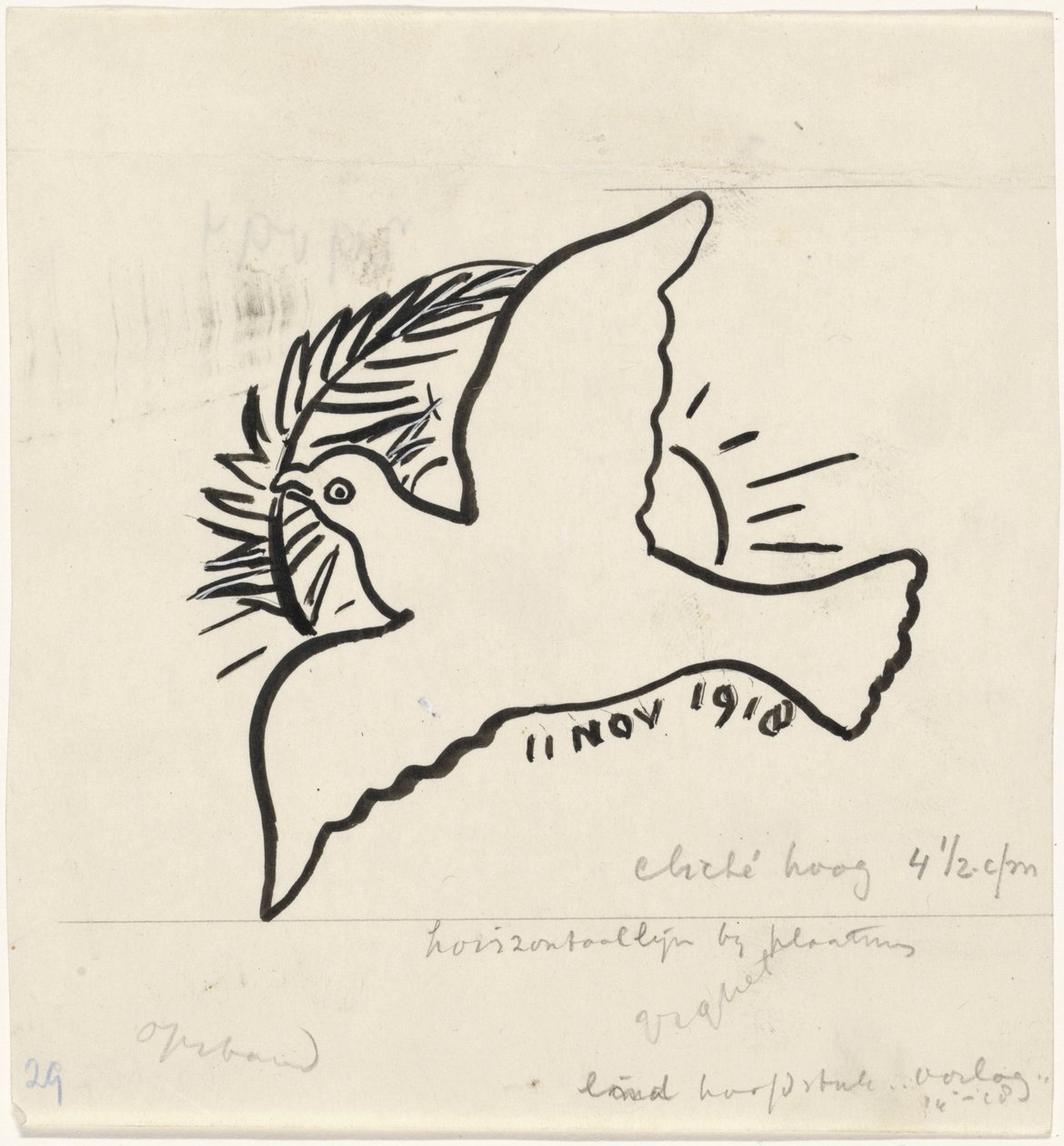 pomba da paz de Leo Gestel