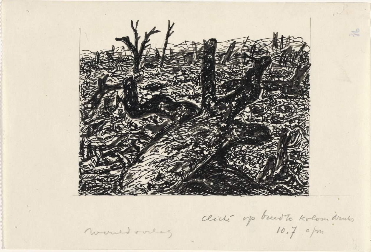 Primeira Guerra Mundial (título no objeto) de Leo Gestel