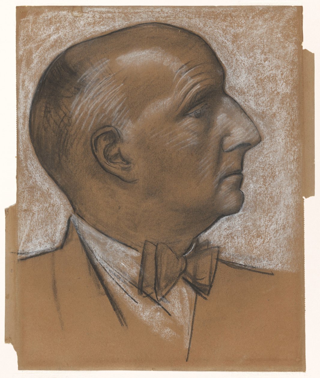 Auto-retrato com laço de gravata-borboleta de Leo Gestel