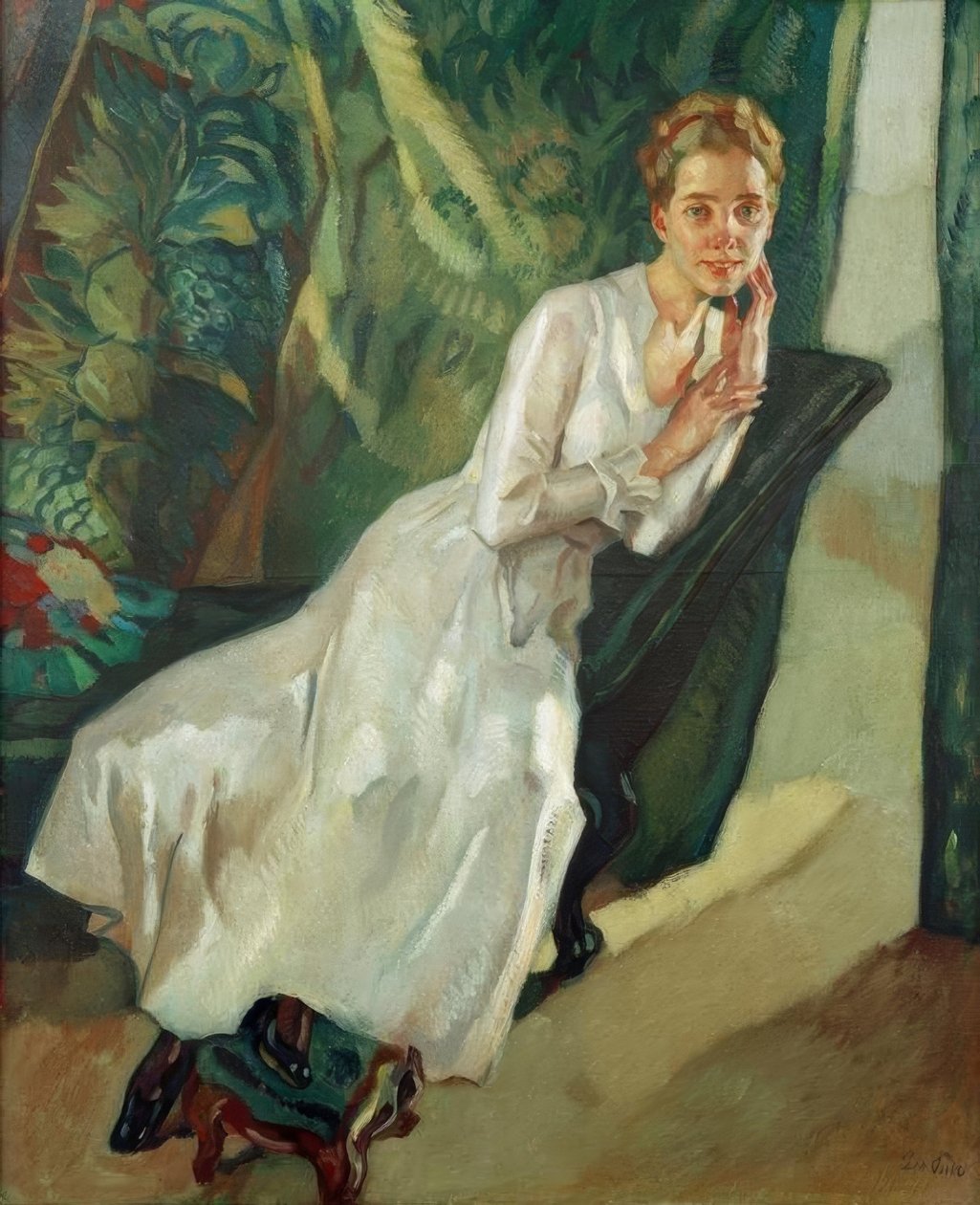 Retrato da Sra. Halseband de Leo Putz