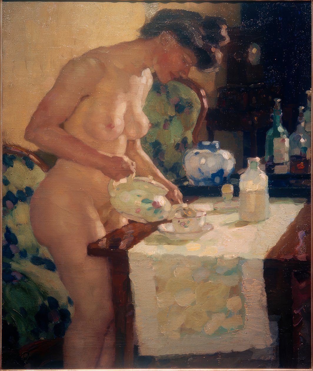Modelo à mesa do chá de Leo Putz