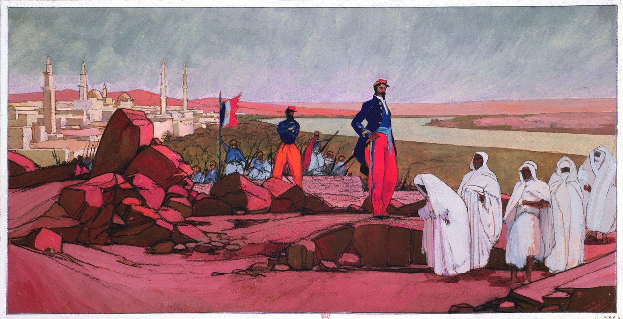 Louis Faidherbe (1818-1889), libertando Medina (Mali), c.1910-20 de Georges de Feure