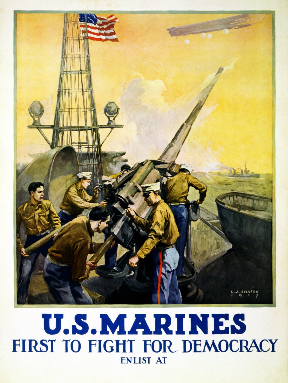Marines dos EUA, 1917 de Leon Alaric Shafer