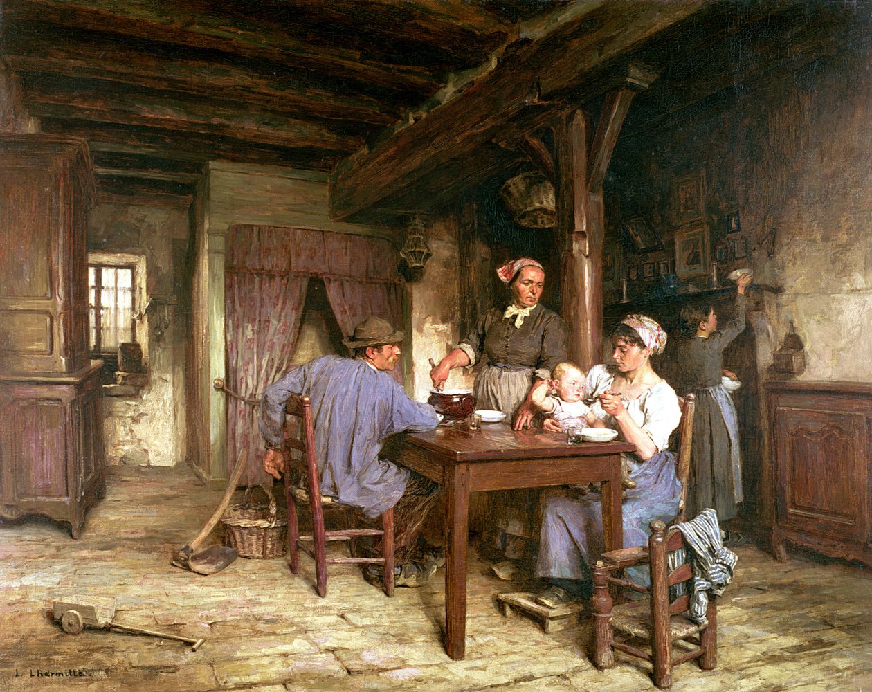 Refeição do meio-dia, (veja 100400 para detalhes) de Leon Augustin Lhermitte