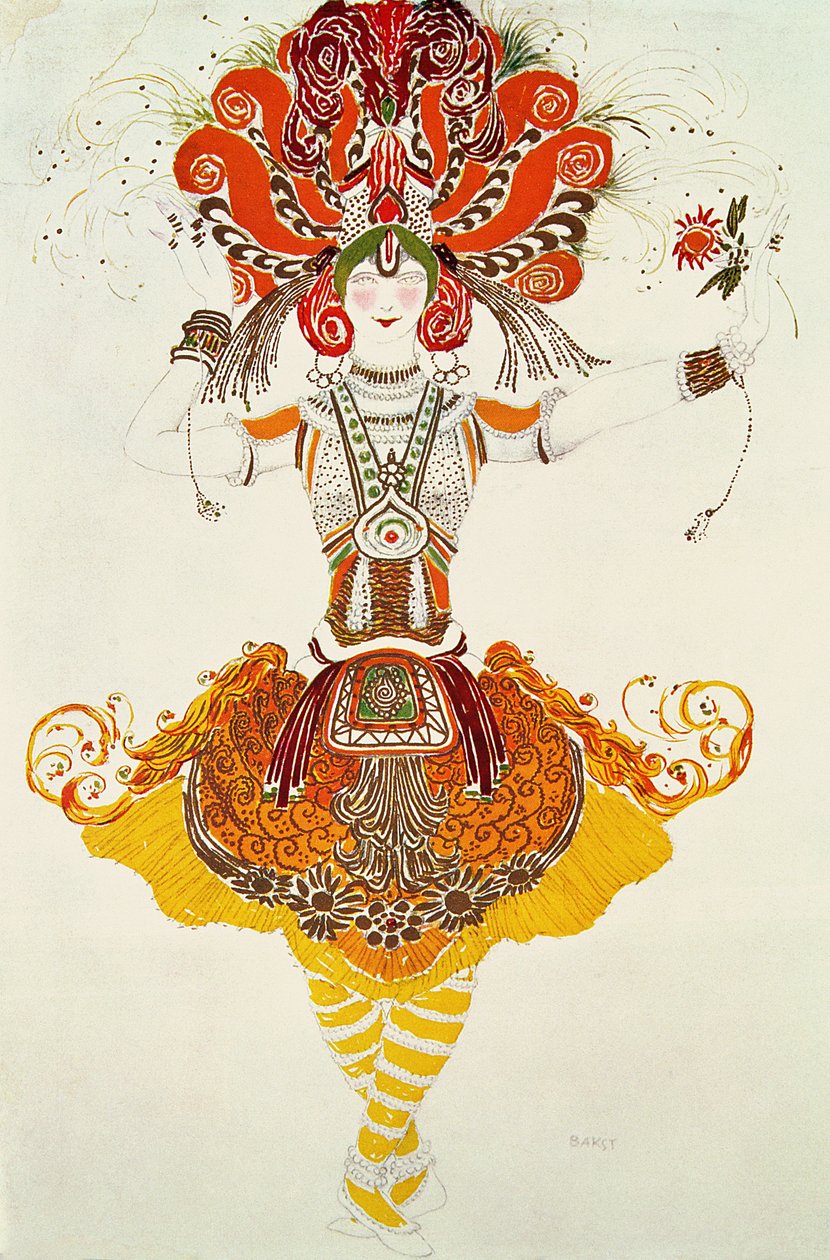 Traje de balé para &39;The Firebird&39;, de Stravinsky de Leon Bakst