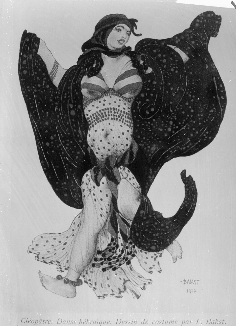 Figurino para &39;Cleopatra&39;, 1910 de Leon Bakst