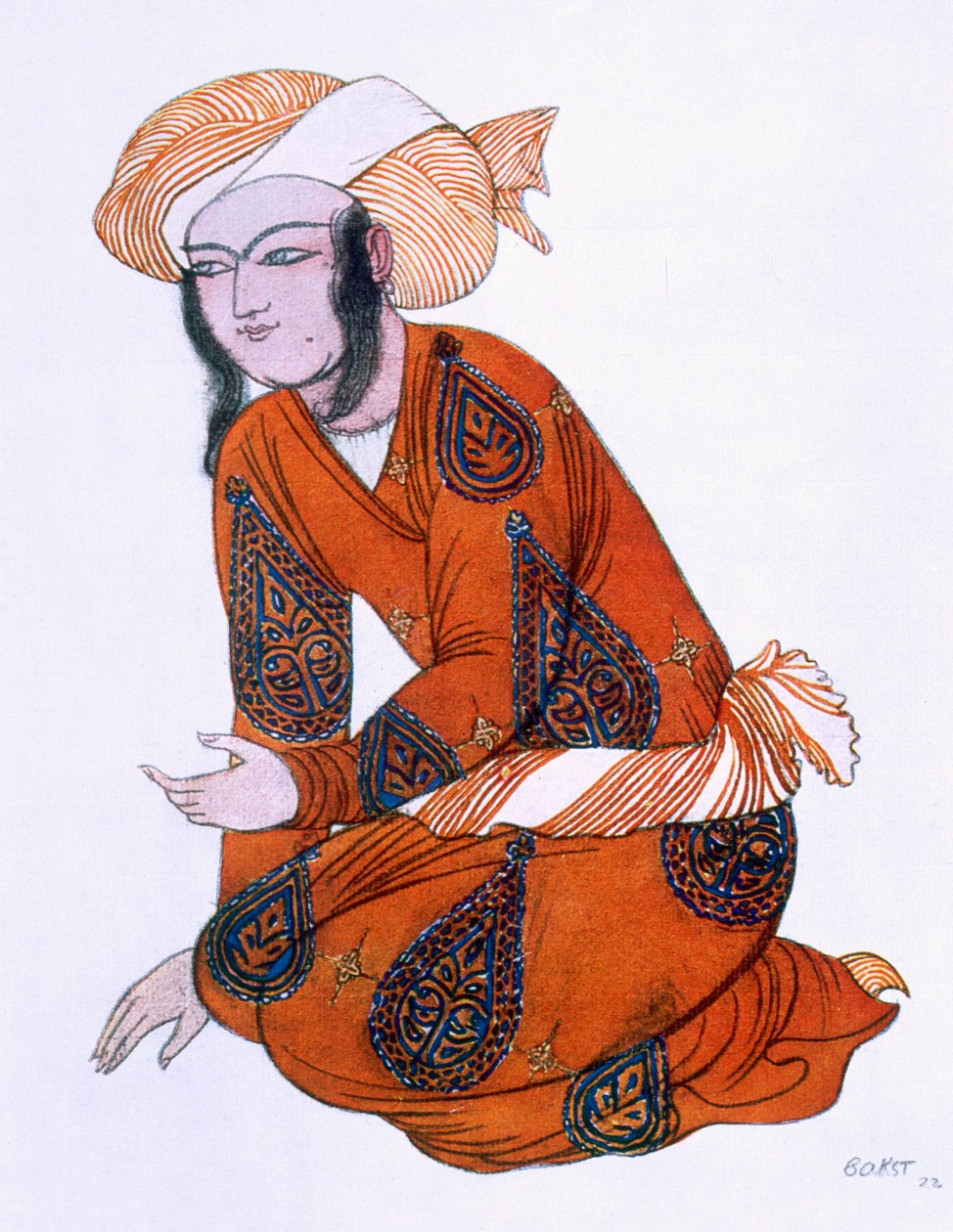 Figurinos para L&39;Adoration de Tcherepnine, 1922 de Leon Bakst
