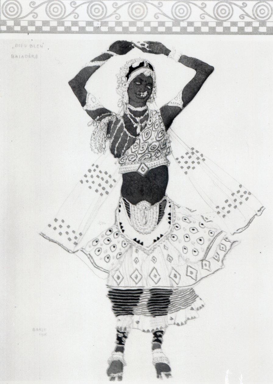 Traje de design para &39;The Blue God&39;, 1912 de Leon Bakst