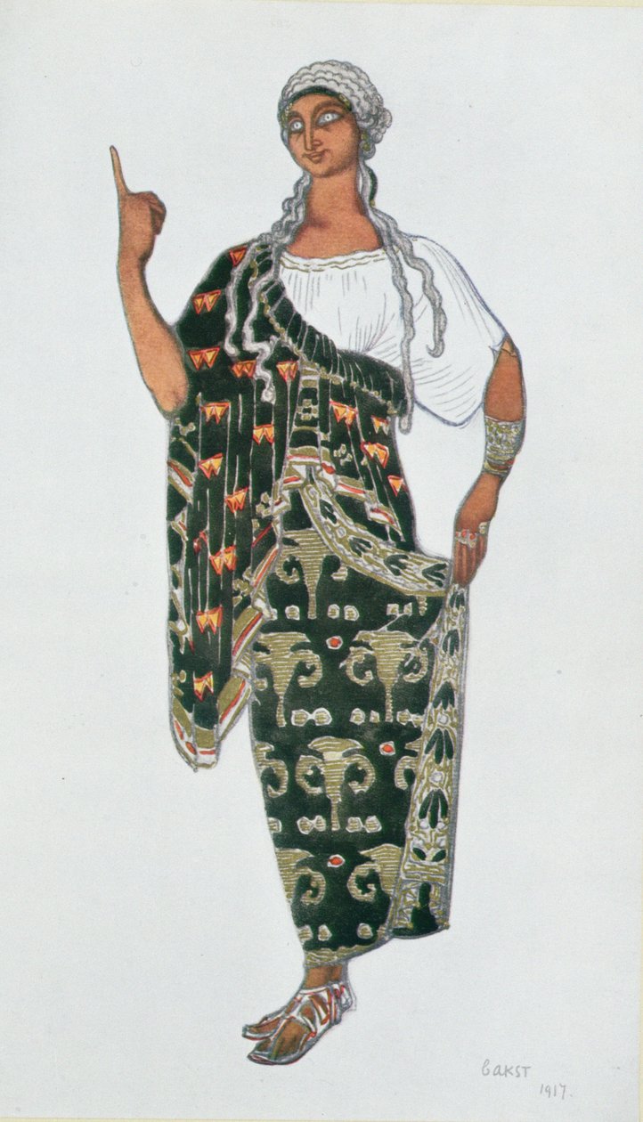 Figurinos de Phedre, 1917 de Leon Bakst