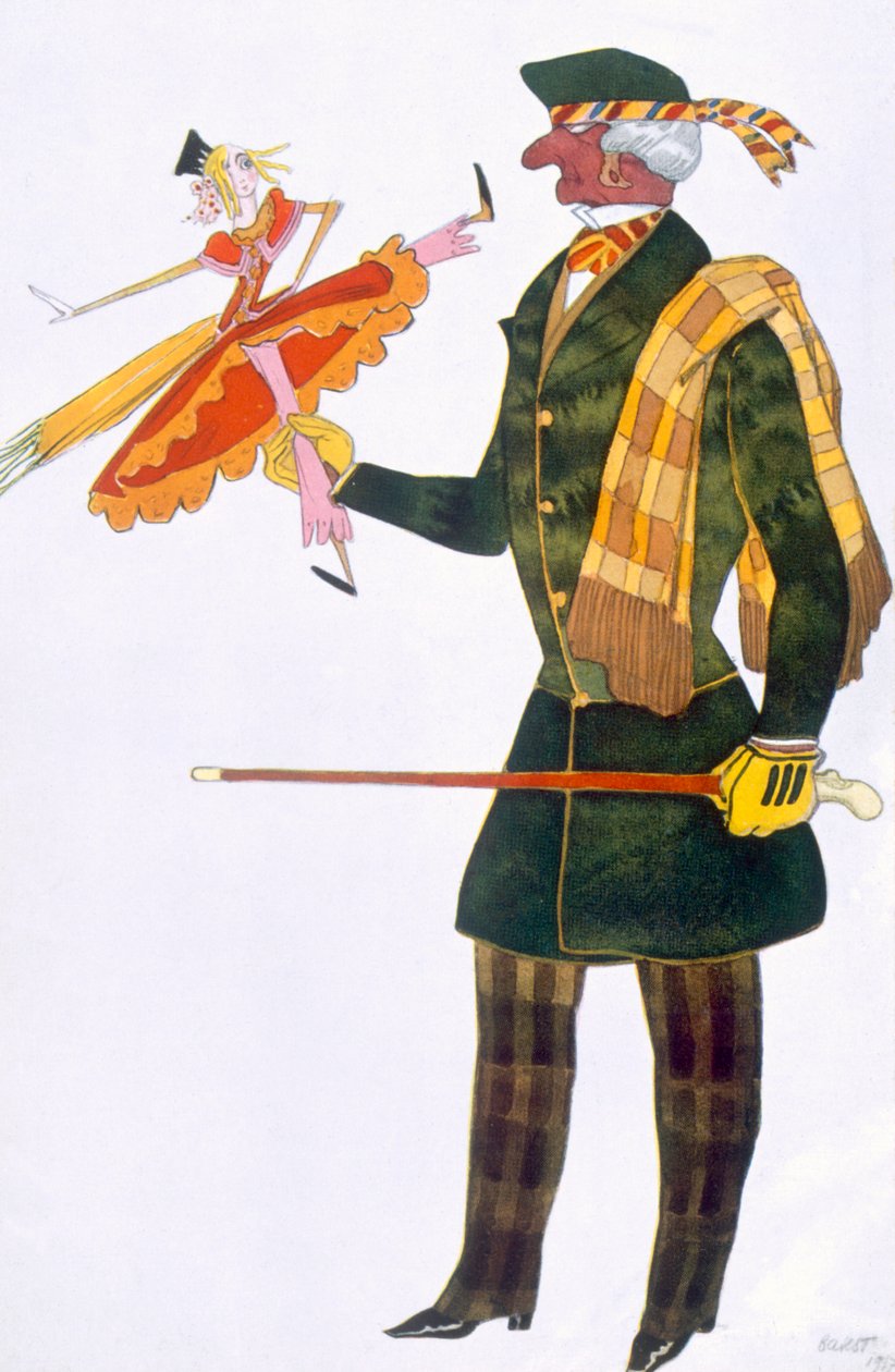 Traje para o inglês, de The Fantastic Boutique, 1917 de Leon Bakst