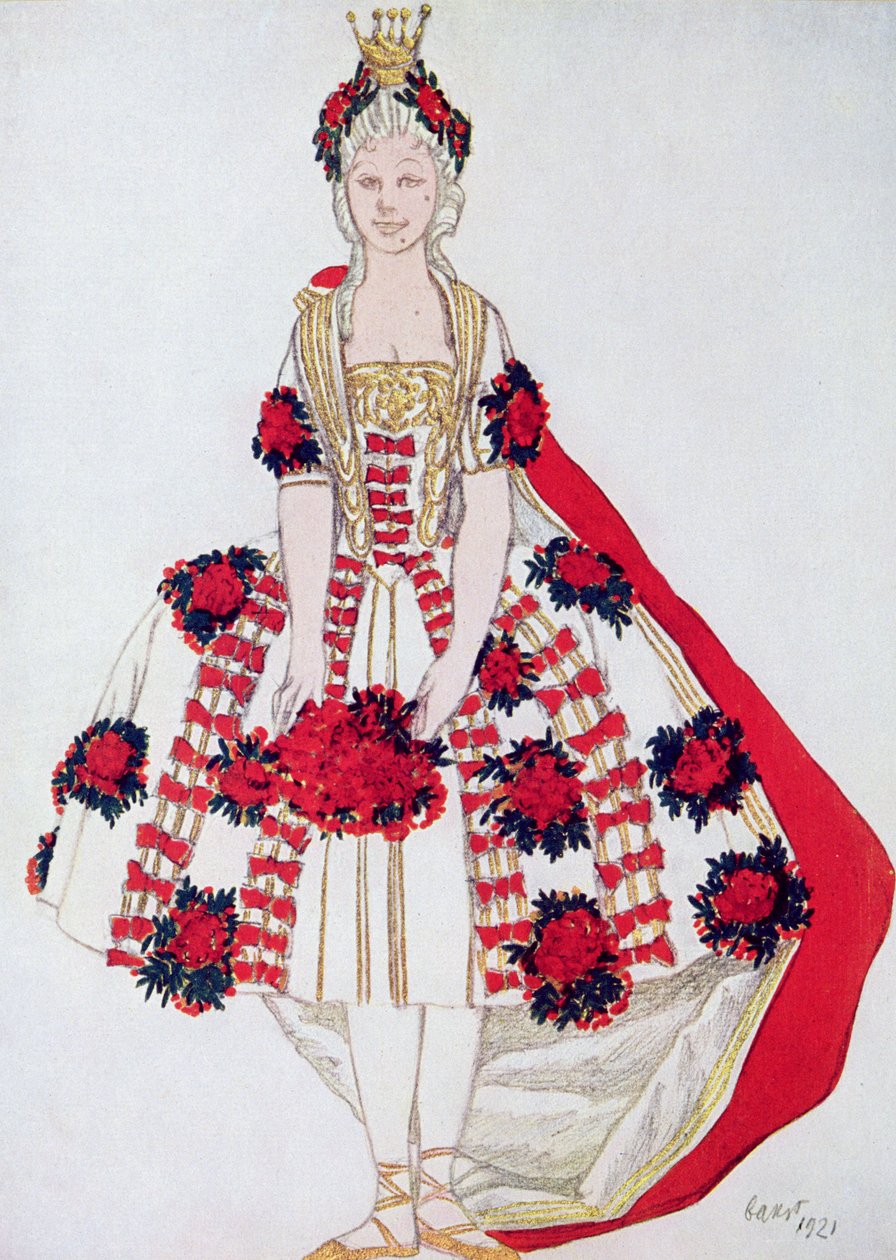 A Montanha das Fadas-Cinza, da Bela Adormecida, 1921 de Leon Bakst