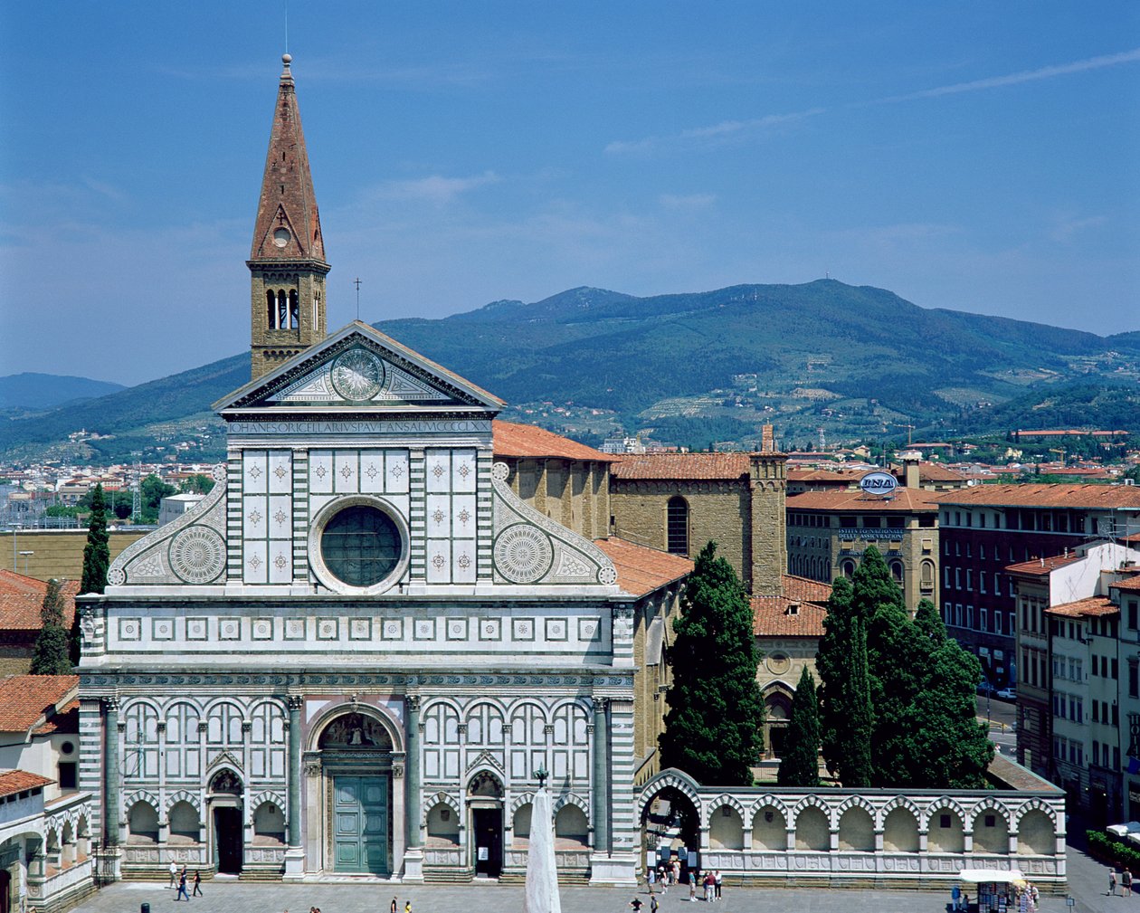 Vista de Santa Maria Novella, c.1450-70 de Leon Battista Alberti