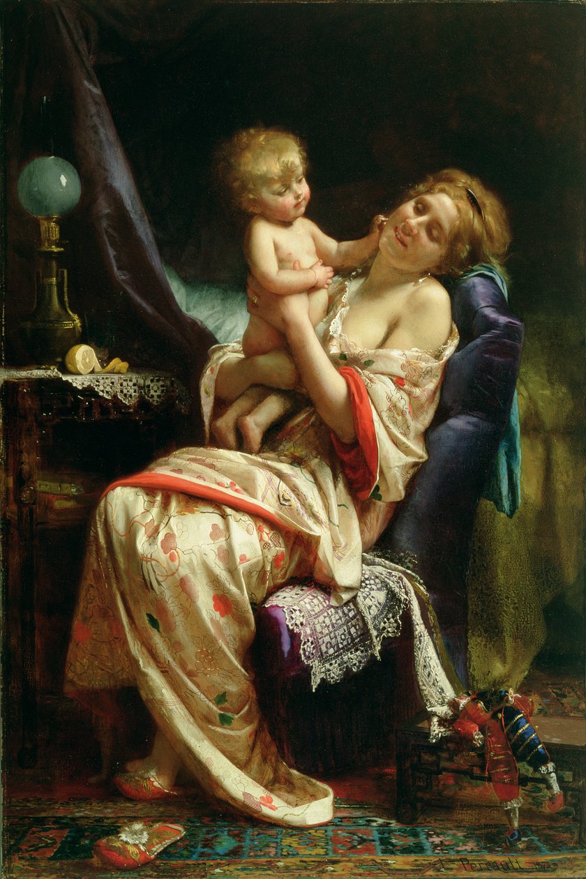 Maternidade, 1873 de Leon Bazile Perrault