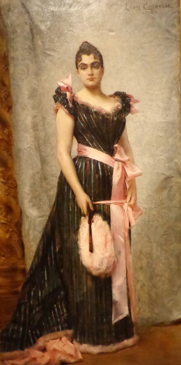 Retrato da esposa de artistas de Leon Francois Comerre
