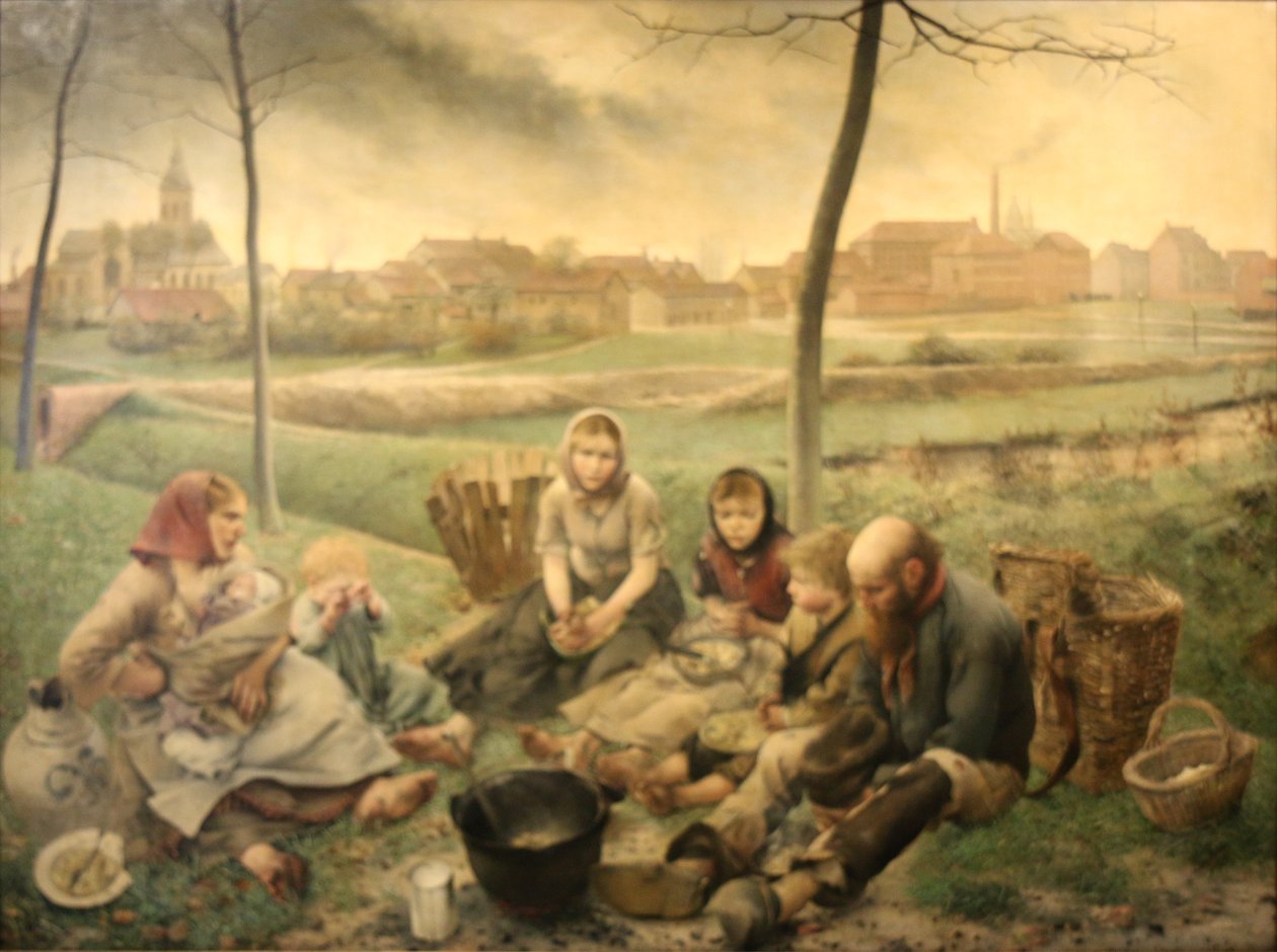 The Chalk Merchants-MidinFrançais: Os vendedores de giz-No NoonnNederlands: De Krijtverkopers-Middagn de Léon Frédéric