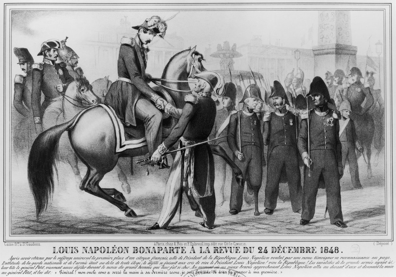 Luís Napoleão Bonaparte III (1808-1873) Eleito Presidente da República, 20 de dezembro de 1848 de Leon Henri Antoine Loire
