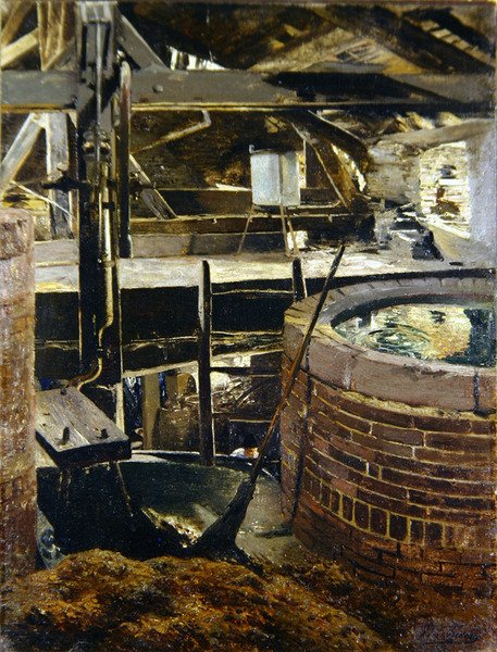 A antiga cervejaria, 1895 de Leon Henri Marie Frederic