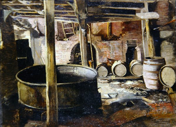 A antiga cervejaria, 1895 de Leon Henri Marie Frederic