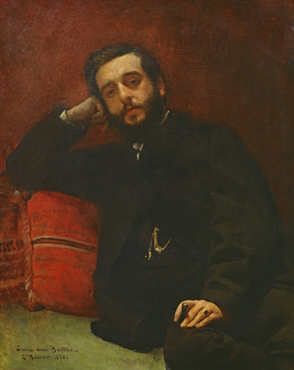 Retrato de Adrien Barthe, 1866 de Leon Joseph Florentin Bonnat