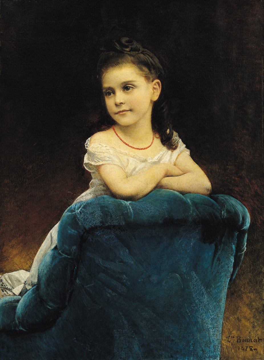 Retrato de Mademoiselle Franchetti, 1877 de Leon Joseph Florentin Bonnat