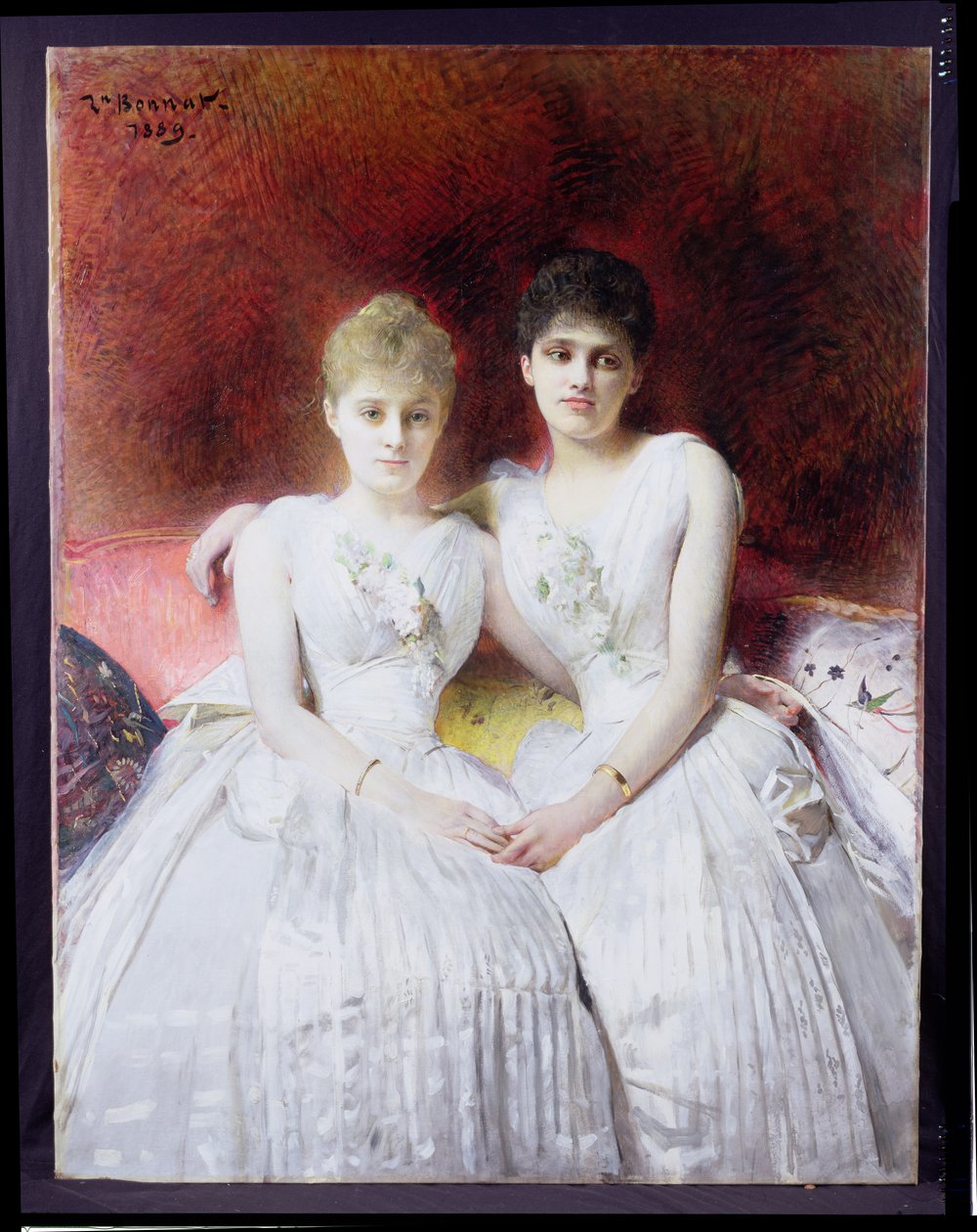Retrato de Marthe e Terese Galoppe, 1889 de Leon Joseph Florentin Bonnat