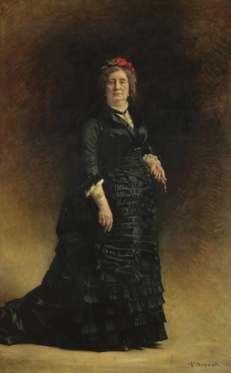 Retrato de uma senhora, 1882 de Leon Joseph Florentin Bonnat