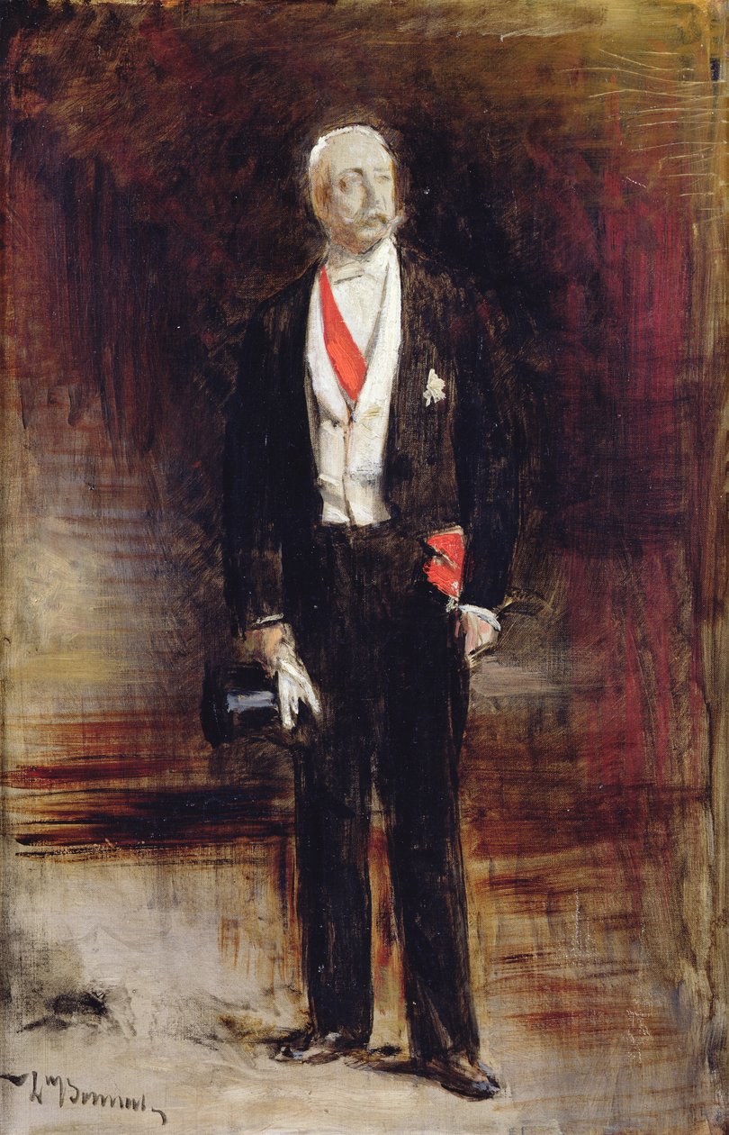 Estudo para o retrato de Felix Faure de Leon Joseph Florentin Bonnat