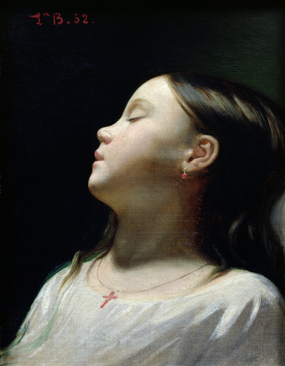Menina dormindo, 1852 de Leon Joseph Florentin Bonnat