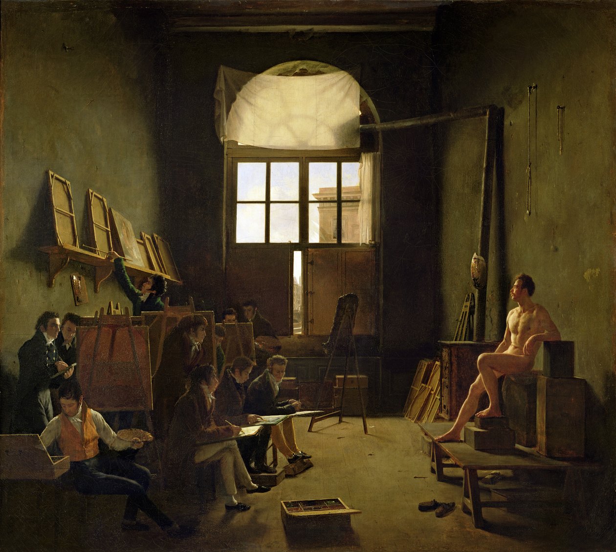 Oficina de Davi, 1814 de Leon Mathieu Cochereau