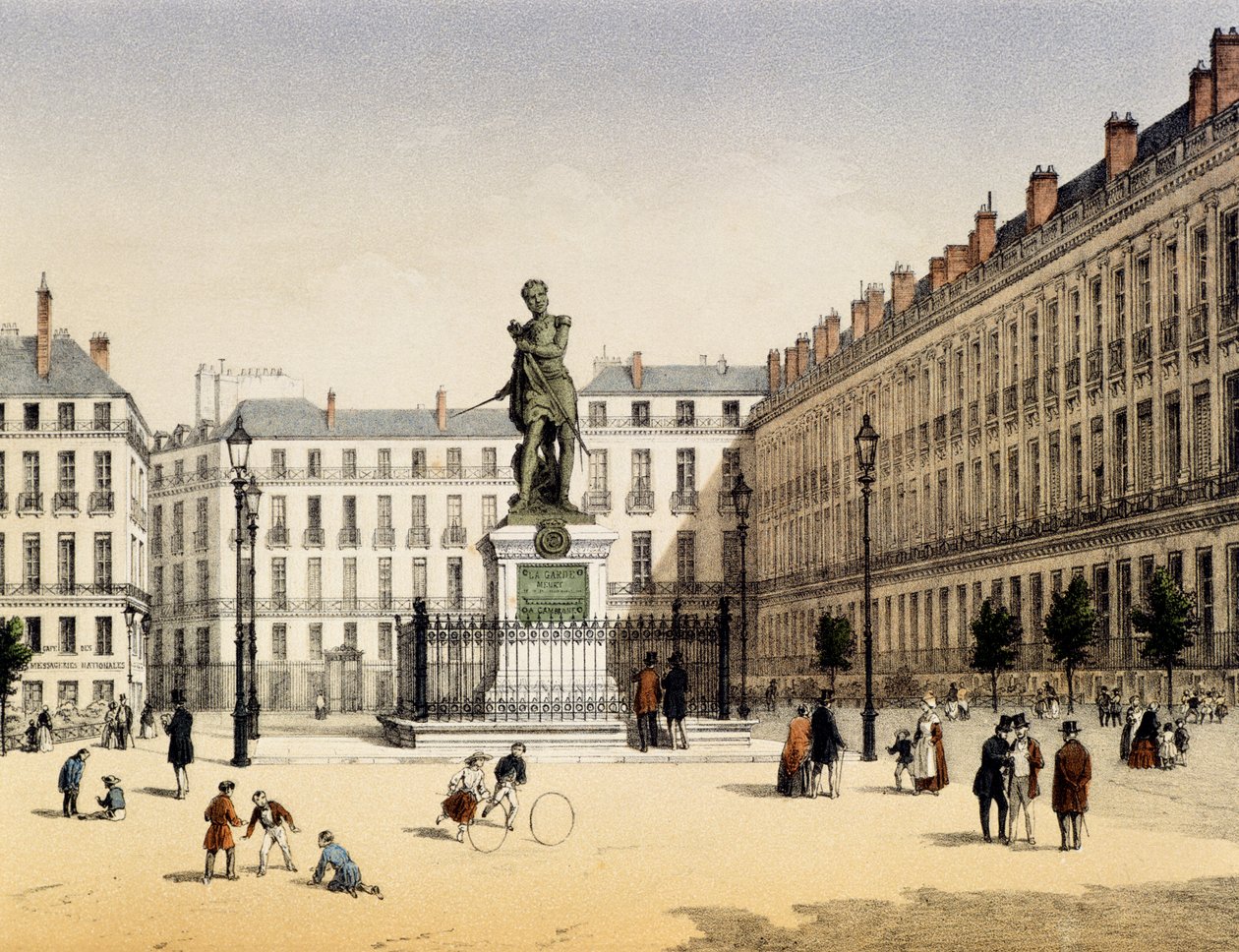 Place Cambronne em Nantes, França de Leon Auguste Asselineau