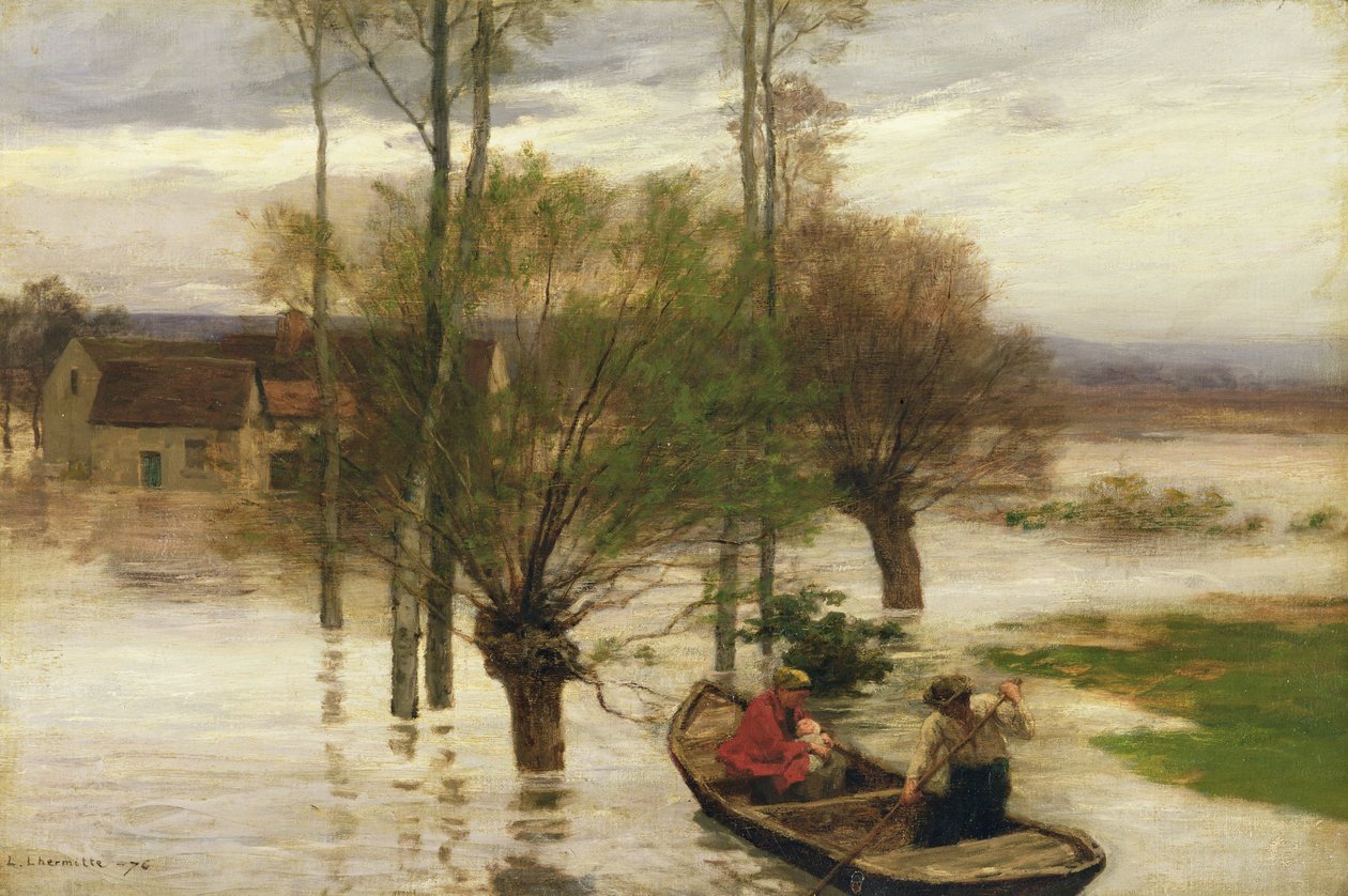 Uma inundação de Leon Augustin Lhermitte