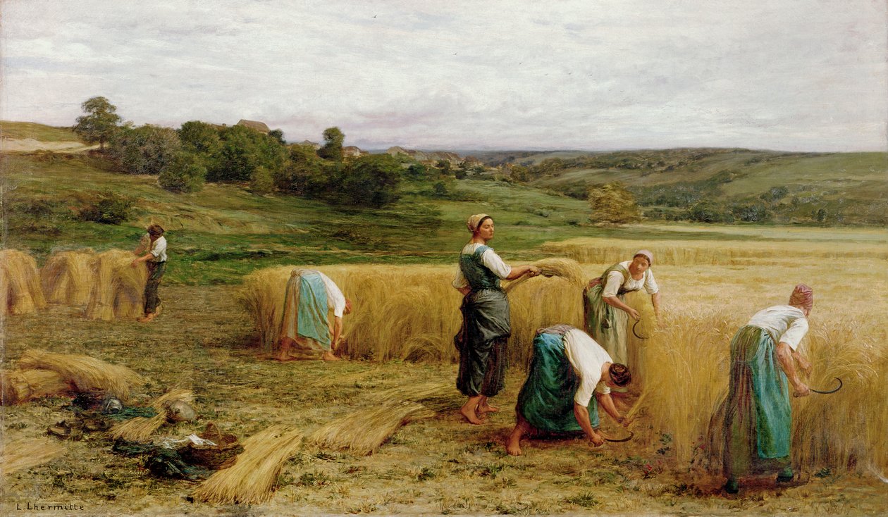 Colheita, 1874 de Leon Augustin Lhermitte