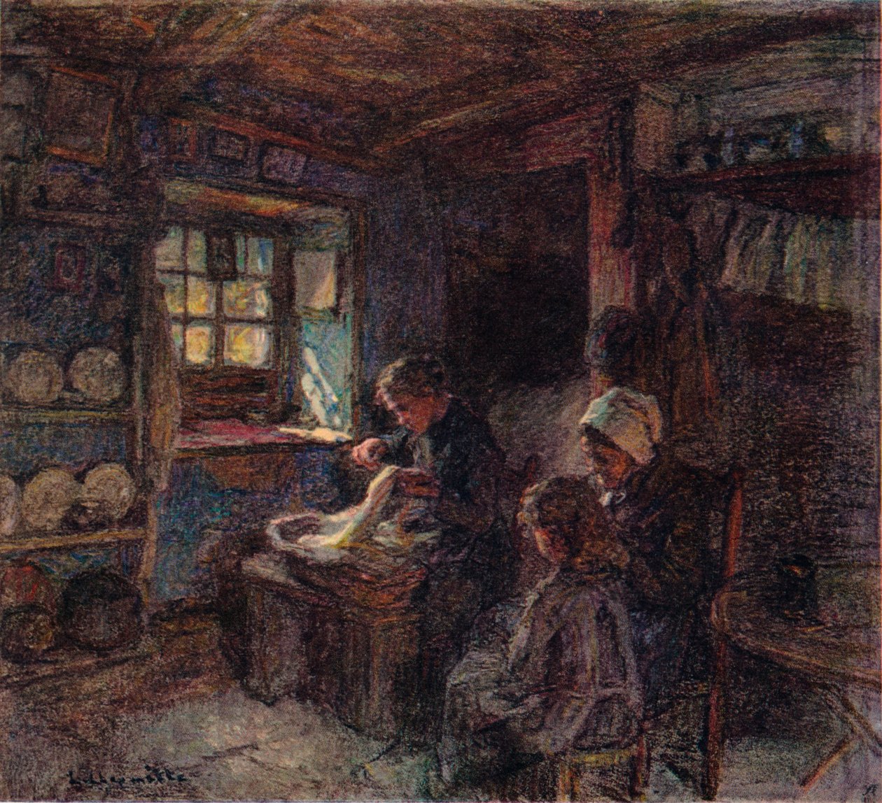 Os Dentellieres, c1888 de Leon Augustin Lhermitte