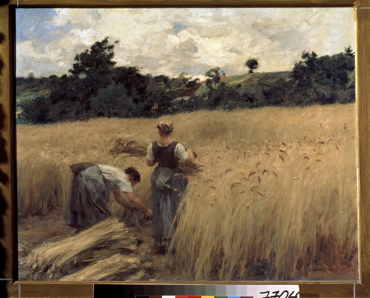 Reapers. (Reapers). Pintura de Leon Augustin Lhermitte (1844-1925). Arte francesa, realismo. Pushkin Museum of Fine Arts, Moscovo de Leon Augustin Lhermitte